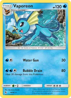 Pokémon-Karte Aquana 018/068