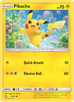 Pokémon-Karte Pikachu 019/068