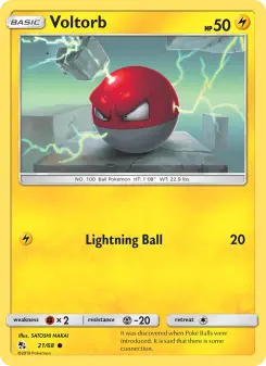 Pokémon-Karte Voltobal 021/068