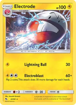 Pokémon-Karte Lektrobal 022/068