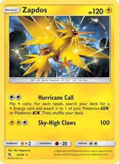 Pokémon-Karte Zapdos 024/068