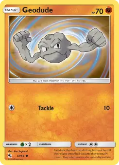 Pokémon-Karte Kleinstein 033/068