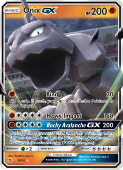 Pokémon-Karte Onix GX 036/068