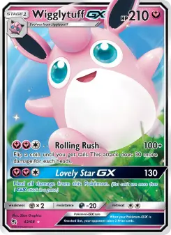 Pokémon-Karte Knuddeluff GX 042/068