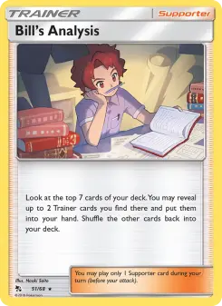 Pokémon-Karte Bills Analyse 051/068