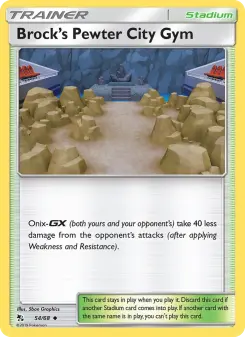 Pokémon-Karte Brock’s Pewter City Gym 054/068