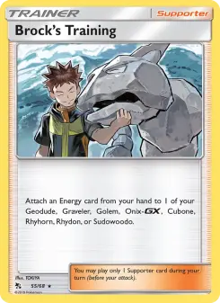 Pokémon-Karte Brock’s Training 055/068