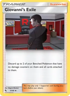 Pokémon-Karte Giovannis Exil 057/068