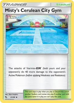 Pokémon-Karte Misty’s Cerulean City Gym 061/068