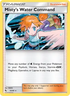 Pokémon-Karte Misty’s Water Command 063/068