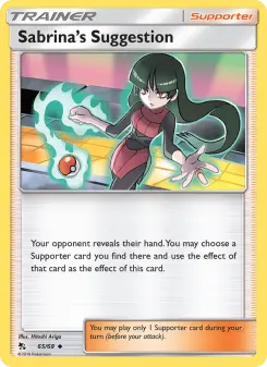Pokémon-Karte Sabrinas Vorschlag 065/068