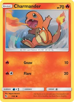 Pokémon-Karte Glumanda 007/068
