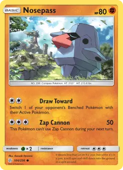 Pokémon-Karte Nosepass 106/236