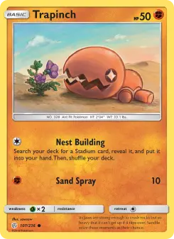 Pokémon-Karte Trapinch 107/236
