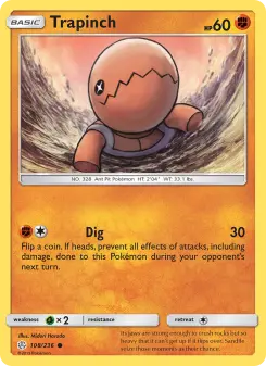 Pokémon-Karte Trapinch 108/236