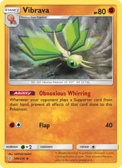Pokémon-Karte Vibrava 109/236
