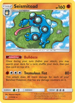 Pokémon-Karte Seismitoad 117/236