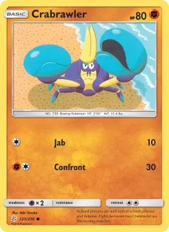 Pokémon-Karte Crabrawler 121/236