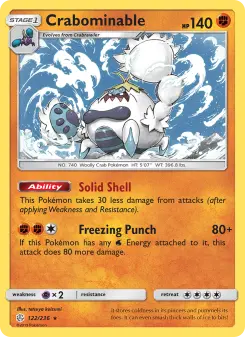 Pokémon-Karte Crabominable 122/236