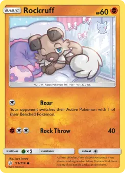 Pokémon-Karte Rockruff 123/236