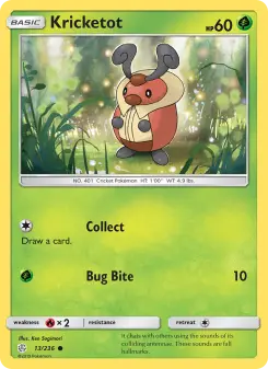 Pokémon-Karte Kricketot 013/236