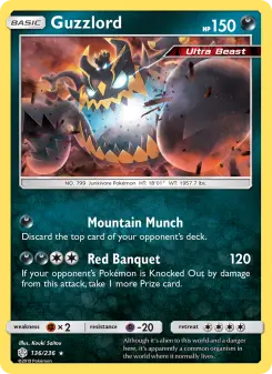 Pokémon-Karte Guzzlord 136/236