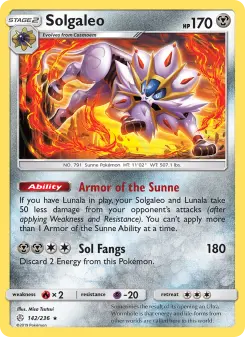 Pokémon-Karte Solgaleo 142/236
