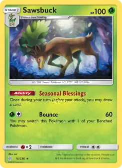 Pokémon-Karte Sawsbuck 016/236