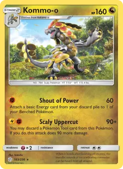 Pokémon-Karte Kommo-o 163/236