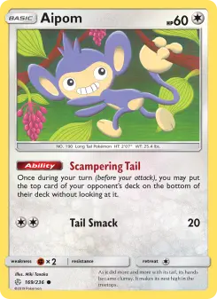Pokémon-Karte Aipom 169/236