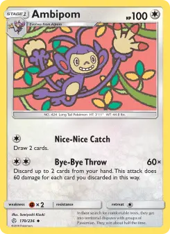 Pokémon-Karte Ambipom 170/236
