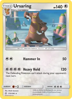 Pokémon-Karte Ursaring 172/236
