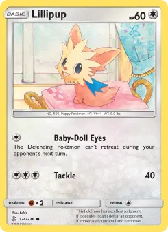 Pokémon-Karte Lillipup 174/236