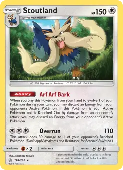 Pokémon-Karte Stoutland 176/236