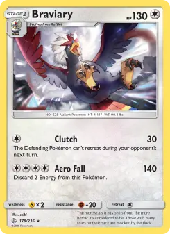 Pokémon-Karte Braviary 178/236