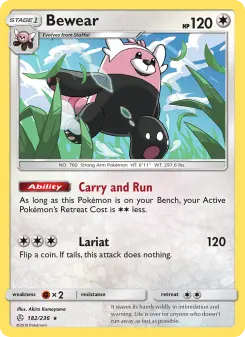 Pokémon-Karte Bewear 182/236
