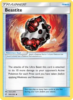 Pokémon-Karte Beastite 185/236