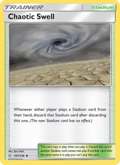 Pokémon-Karte Chaotic Swell 187/236