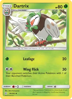 Pokémon-Karte Dartrix 019/236