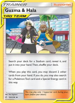 Pokémon-Karte Guzma & Hala 193/236