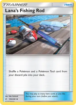 Pokémon-Karte Lana’s Fishing Rod 195/236
