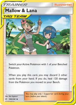 Pokémon-Karte Mallow & Lana 198/236