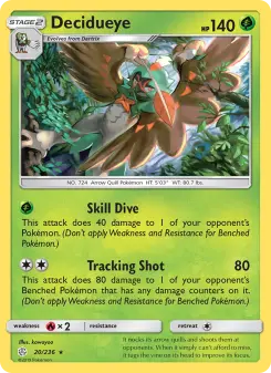 Pokémon-Karte Decidueye 020/236