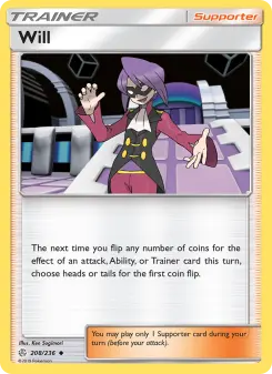 Pokémon-Karte Will 208/236