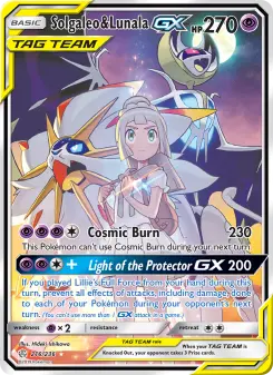 Pokémon-Karte Solgaleo & Lunala GX 216/236
