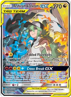Pokémon-Karte Reshiram & Zekrom GX 222/236