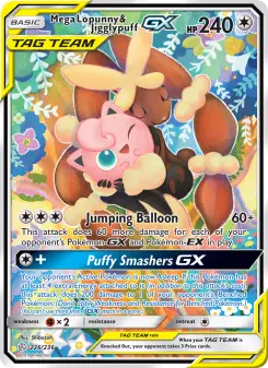 Pokémon-Karte Mega Lopunny & Jigglypuff GX 226/236