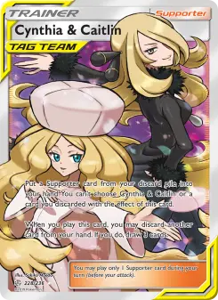 Pokémon-Karte Cynthia & Caitlin 228/236