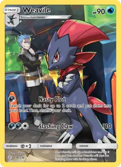 Pokémon-Karte Weavile 238/236