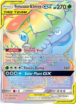Pokémon-Karte Venusaur & Snivy GX 249/236